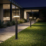 Artika Urbia 24.8" H Solar LED Bollard Lights with Motion Sensor, 300 lm, 2-Pack