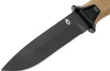 Gerber StrongArm Fixed Blade Knife – Coyote Brown, Plain Edge, 420HC Stainless Steel