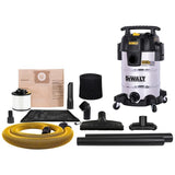 DeWalt 8-Gallon Stainless Steel Wet Dry Vacuum - 4 HP Commercial Vacuum Cleaner