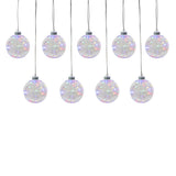 Member’s Mark 9-Piece Twinkling LED Globe Light Set, 16' Lighted Length with Remote & Timer