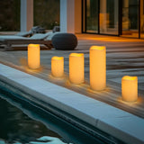 Deck Impressions Indoor/Outdoor Flameless LED Candles with Remote & Timer, 5-pc