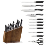 Cangshan Rainier 13-Piece Knife Block Set – German Steel, Acacia Block