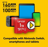 Lexar PLAY PRO 1TB microSD Express Card, 900MB/s, Nintendo Switch 2 Compatible