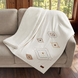 Pendleton Crystal Springs Throw, 50x70 Faux Suede Soft Faux Fur 1150 GSM Blanket