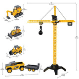 CAT Workforce Power Crane RC Construction Playset – 76 Pieces, Vehicles & Figure
