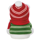 16.5–19.6" Knit Holiday Shelf Sitters, Set of 2, Weighted Christmas Plush Décor