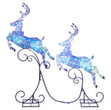 Member’s Mark 2-Piece Pre-Lit Leaping Deer Set with 160 Twinkling Cool White LED Lights