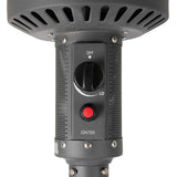 Fire Sense Commercial 50,000 BTU Propane Patio Heater with Electronic Ignition, Graphite