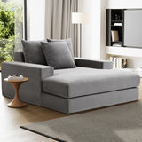 Sealy Calin Upholstered Foam Lounger – Oversized Plush Lounge Chair with Pocket Coil Support