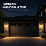 Westinghouse Solar Motion-Activated Outdoor Wall Lights, 500 Lumens, 2-Pack