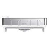 simplehuman Stainless Steel Frame Dish Rack, Swivel Drain Spout & Utensil Holder