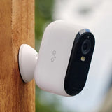 Arlo Essential 2K Camera plus 2 Solar Panel chargers, 2-pack AI-powered Camera