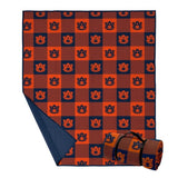 NCAA Outdoor Blanket with Carry Strap, 60" x 70", Weather-Resistant Plaid Team