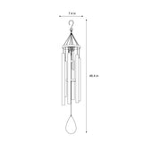 Stylecraft Double Wind Chime, 7 in. Diameter x 46 in. H Harmonic Aluminum Tubes