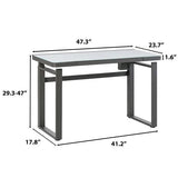 Tresanti Aurora 47” Adjustable Height Standing Desk with LED Lighting