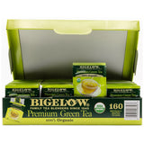 Bigelow Organic Green Tea – 160 Tea Bags Premium, Caffeine, Antioxidant-Rich.