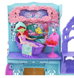 Disney Princess Ariel Sea Spa Shop Doll Playset with Sebastian, Furniture & Accessories