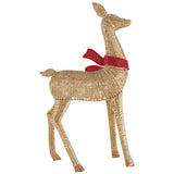 3-Piece 76"/66"/48" Gold Deer Family with 764 LED Twinkle Lights, Plug-In