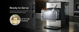 Brio 740i Countertop Nugget Ice Maker, 44 lbs/Day, Self-Cleaning with 2.66L Tank