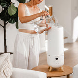 HoMedics Warm & Cool Mist Ultrasonic Humidifier UHE-WMTF95 2 Gallon UV-C White