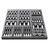 Ingersoll Rand 66-Piece Master Hex, Torx & Specialty Bit Socket Set – Chrome Vanadium Steel Tool Kit with EVA Organizer Tray