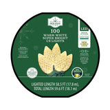 Holiday Time 100-Count LED Diamond-Cut C9 Christmas Lights 59.6 FT String Lights