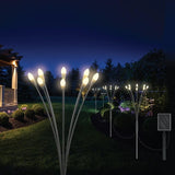 Sol-R-Brite Solar 32 LED Firefly Landscape Lights Set - 4 Stake Lights and Panel