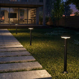 Artika Urbia 24.8" H Solar LED Bollard Lights with Motion Sensor, 300 lm, 2-Pack