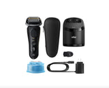 Braun Series 9 Sport+ Electric Foil Shaver with Clean & Charge Station, Precision Trimmer, Travel Case – Wet & Dry Men's Shaver