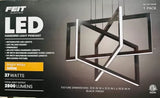 Feit Electric 3-Rectangle Chandelier Integrated Leds Hanging Lighting Fixture