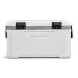 Igloo 70 QT Marine Ultra Ice Chest Cooler, White and Gray, 102-Can Capacity