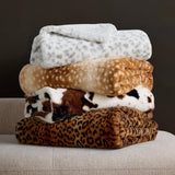 Member's Mark 60" x 70" Luxury Faux Fur Throw with Micromink Backing & Gift Box
