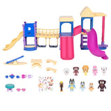 Bluey’s Playdate Playground Set – 24-Piece, 10 Figures, Slides, Swings, Sandbox