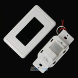 Automatic PIR Motion Sensor Light Switch, 180° Infrared Wall Switch, 110V
