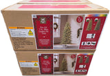7 Ft Slim Linden Fir Christmas Tree Pre-Lit 400 Color Changing LED Lights Remote