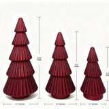 Member’s Mark 3-Piece Rotating Pre-Lit Shimmering Glass Tree Set with Timer