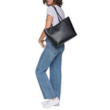 DKNY Women's 16" Pebbled Faux Leather Tote Bag with Zip Center Pocket