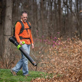 Greenworks 80V Backpack Leaf Blower, 800 CFM, 195 MPH, with Leaf Tarp