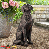 Member's Mark 26" Sitting Labrador Dog Statue with Copper Finish