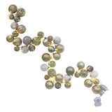 CG Hunter 6-Foot Pre-Lit Ornament Garland with 36 Warm White LED Lights