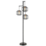 Bridgeport Designs Kelsey 3-Light LED Floor Lamp - Dual Square Standing Lamp
