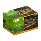 Mainstays Solar Lattice Pathway Lighting Set, 6 Count LED Light with Glass Lens