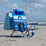 Tommy Bahama 5-Position Aluminum Folding Backpack Beach Chairs 2-Pack w/ Cooler