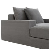 Sealy Calin Upholstered Foam Lounger – Oversized Plush Lounge Chair with Pocket Coil Support