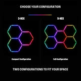Westinghouse 190W RGB LED Hexagon Light Kit, 24 Tubes Music Sync Garage Ceiling