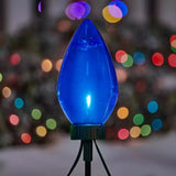 Home Accents Holiday Giant C7 LED Christmas Pathway Lights, 5-Pack 20" Multicolor Stakes
