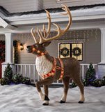 Home Accents Holiday 8.5 ft. Giant Pre-Lit LED Towering Reindeer Yard Décor