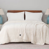 Berkshire Heated Throw Blanket, 4 Heat Settings 50" x 60" Polyester