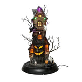 Member’s Mark 19" Pre-Lit Animated Haunted House with LED Lights, Music and Moving Figures