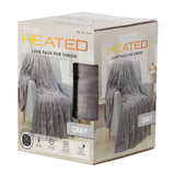Berkshire Heated Throw Blanket, 4 Heat Settings 50" x 60" Polyester